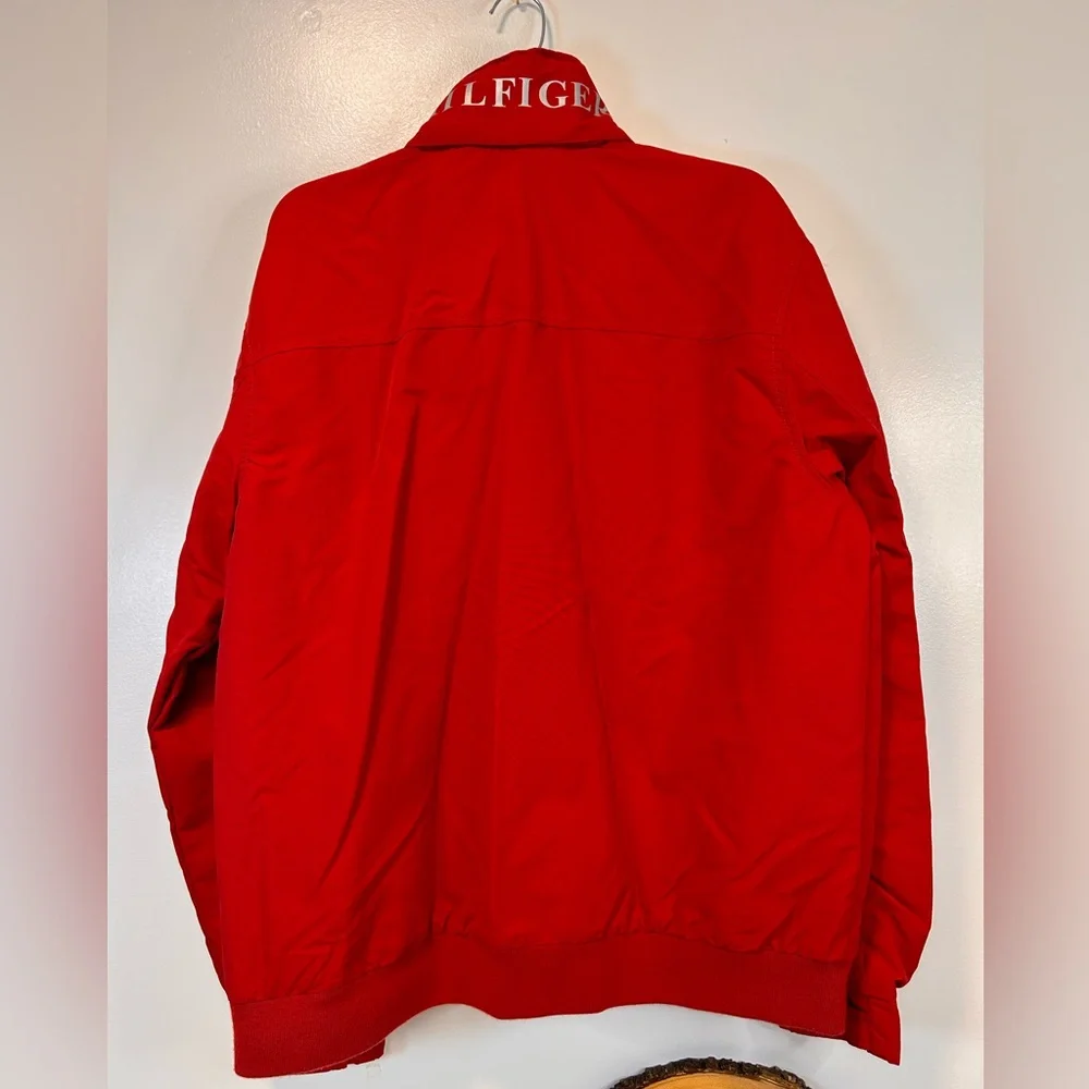 Tommy Hilfiger Water-Resistant Hooded Regatta Red‎ Jacket Men’s Size XL